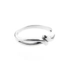 Image 3 of Silver ladies ring with knotted design