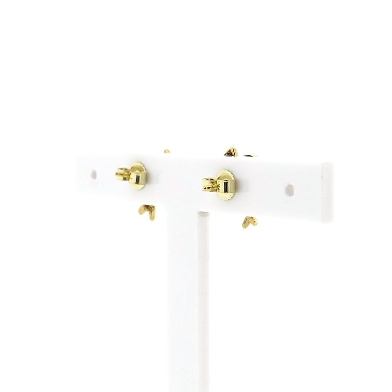 Image 4 of Golden fantasy earrings with zirconia