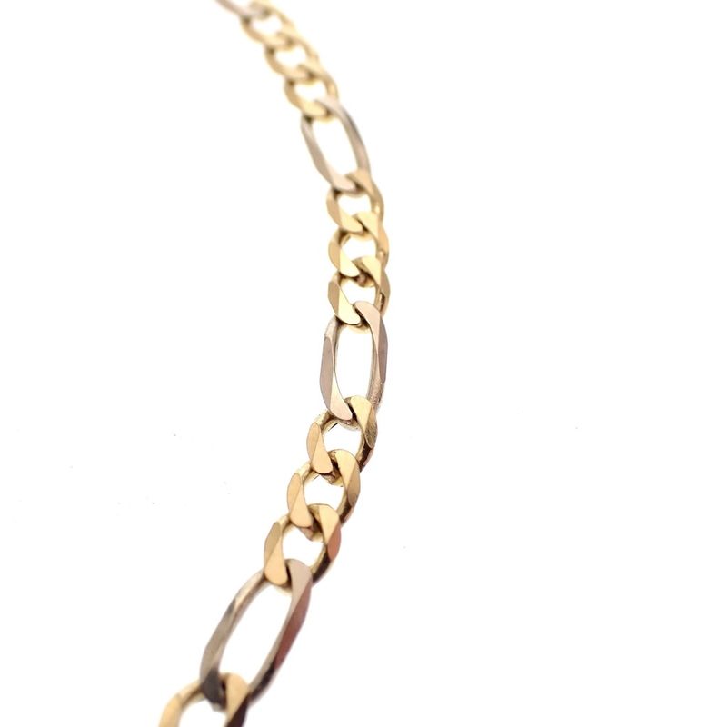 Image 2 of 18K Two-tone gold bracelet with a plate | 16 cm