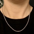 Image 8 of White Gold Fantasy Link Necklace