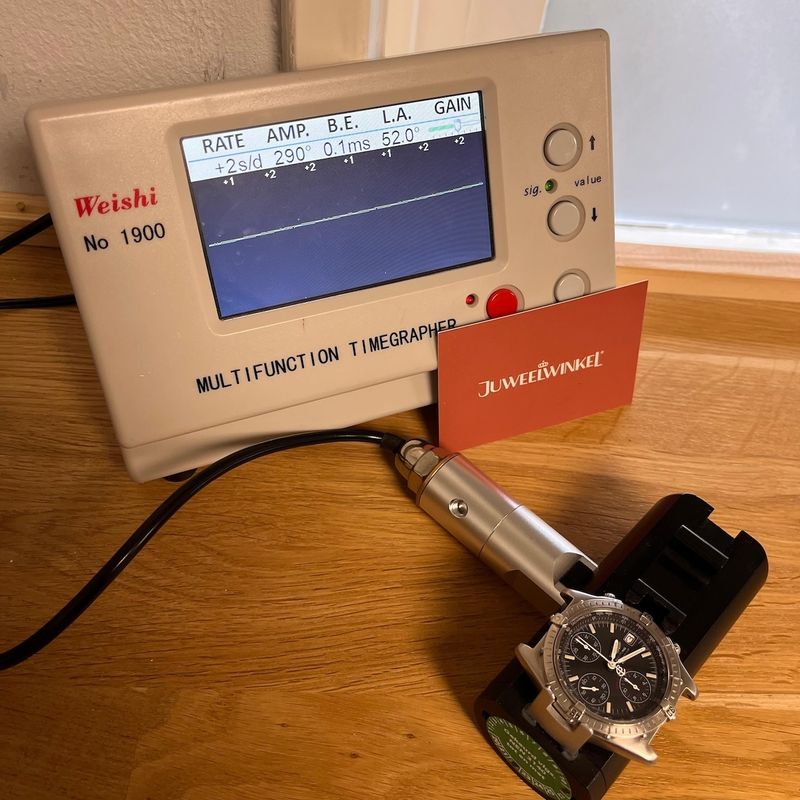 Image 21 of Breitling Chronomat Blackbird A13050; Chronograph men's watch