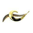 Image 1 of Gold feather brooch | 14 carat