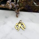 Image 6 of Gold pendant of the Chinese horoscope sign rabbit.