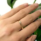 Image 9 of 18 carat gold solitaire ring with 0.05 ct diamond.