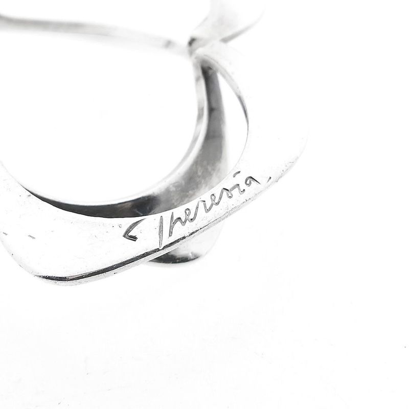 Image 6 of Abstract Silver Flower Pendant