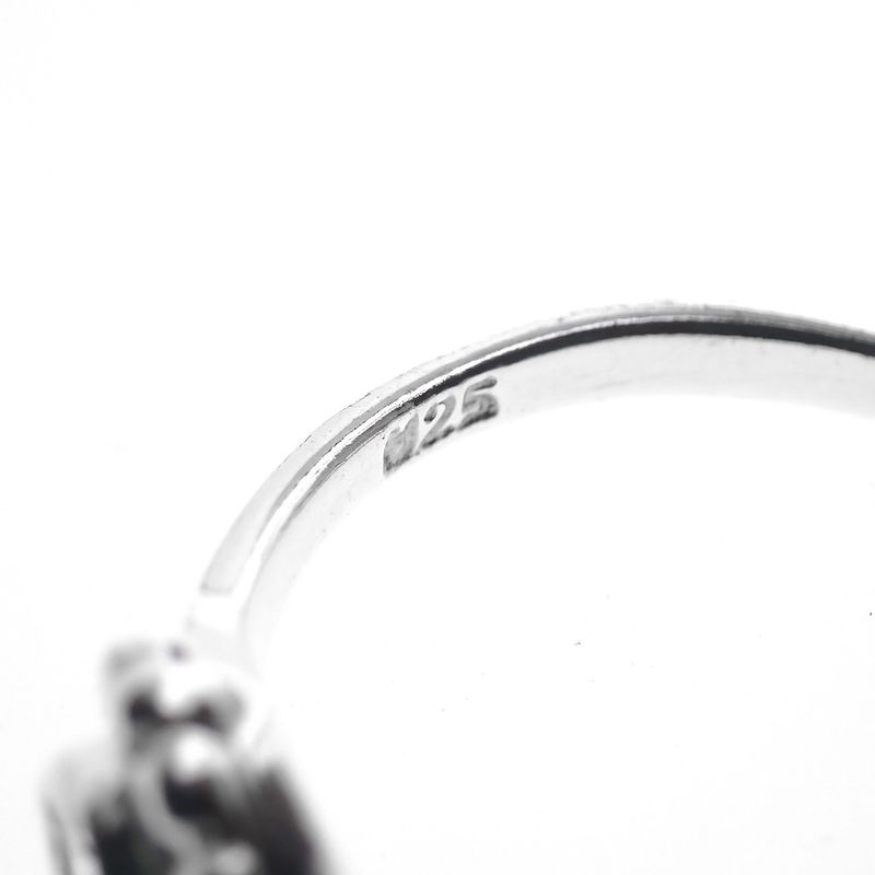 Image 5 of Silver children's ring with light blue zirconia