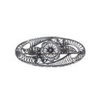 Image 1 of Silver brooch in floral design