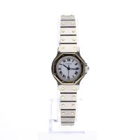 Cartier Santos Octagon Automatic 0907; 18k gold/steel women's watch
