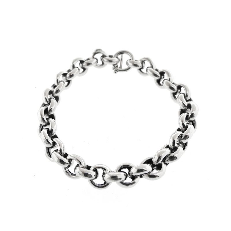 Image 3 of Silver jasseron link bracelet | 20 cm