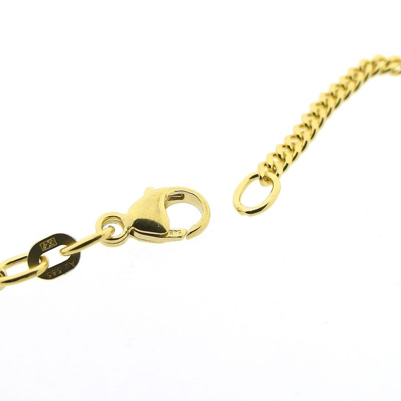 Image 4 of Gold gourmet link chain | 60.5 cm