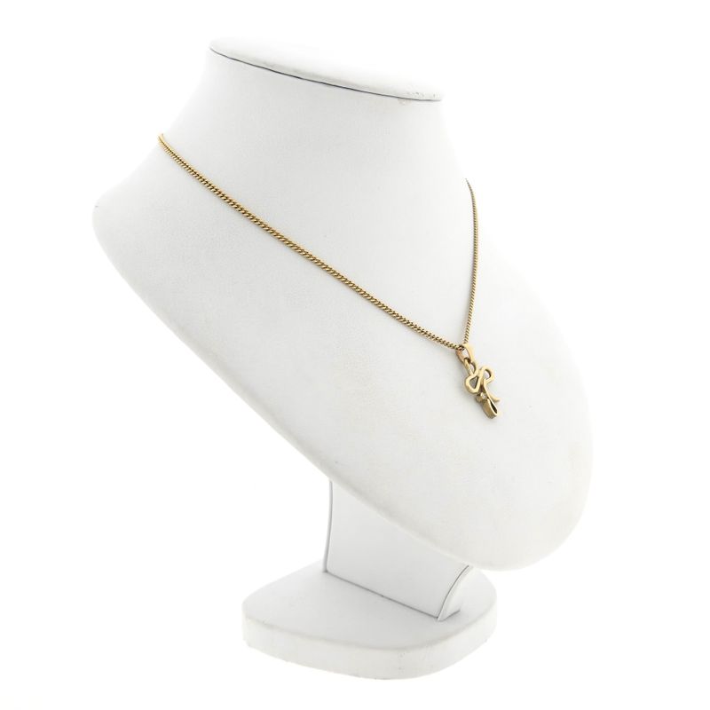 Image 5 of Gold pendant with diamond; 0.02 ct.