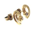 Image 2 of Gold fantasy stud earrings with zirconia