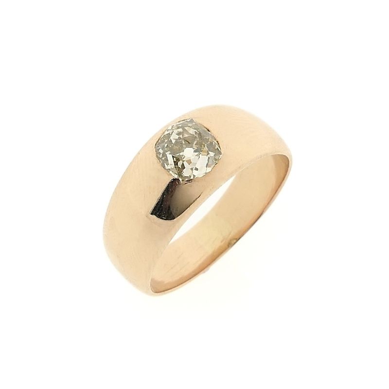 Image 1 of Rose gold solitaire ring with diamond