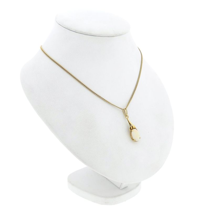 Image 5 of 14 Karat Gold Pendant with Opal