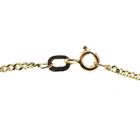 Image 4 of Gold necklace with a fixed pendant with zirconia | 42 cm