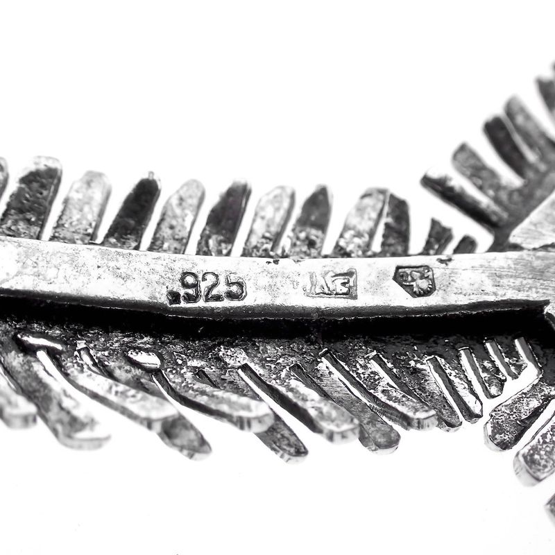 Image 12 of Silver brooch | Needle branch