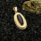 Image 2 of Vintage Gold Pendant with Garnet