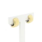 Image 3 of Quinn bicolor gold hoop earrings; Ø 14.0 mm