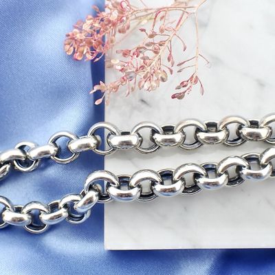 Image 2 of Silver robust jasseron necklace | 50 cm