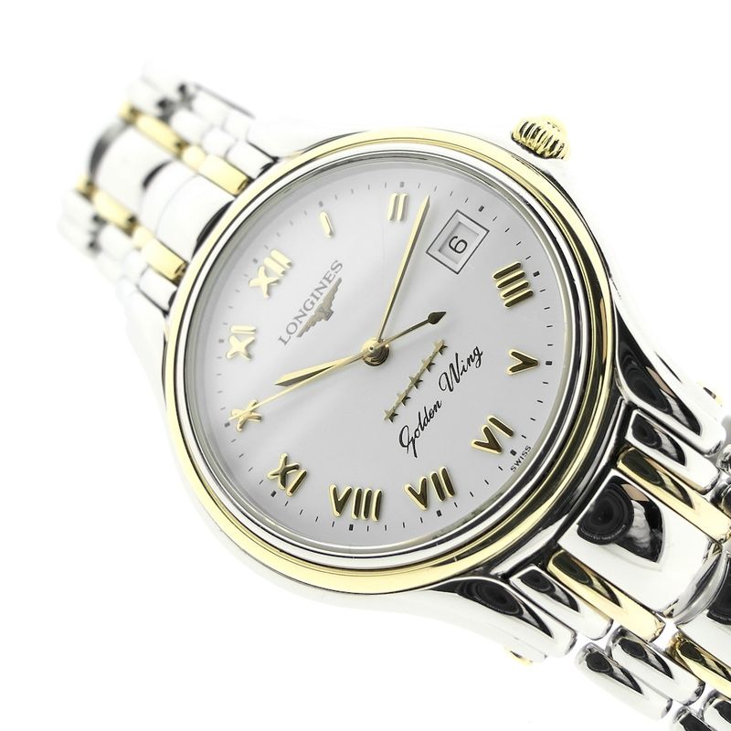 Image 10 of Longines Golden Wing; Gold/steel watch