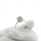 Image 7 of White gold entourage ring with diamond | 0.35 ct.