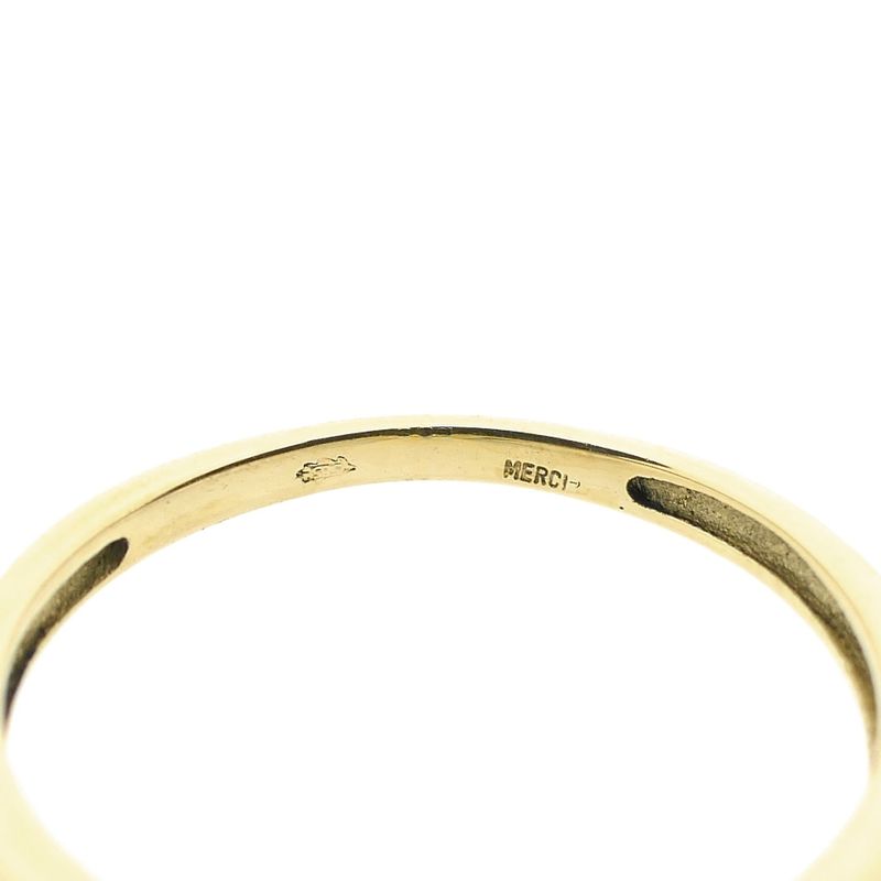 Image 8 of Gold ring with diamond; 0.01 ct.