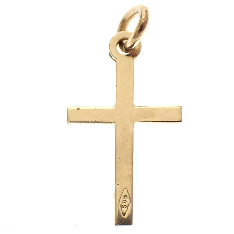 Image 4 of Gold pendant with a subtle cross