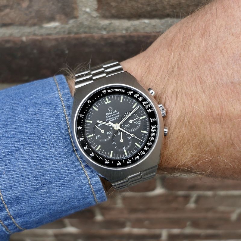 Image 18 of Omega Speedmaster Mark II; Vintage chronograaf heren horloge