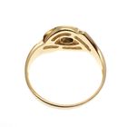 Image 4 of 18 carat gold ring with zirconia and sapphire eye