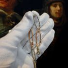 Image 3 of Tricolor gold coarse anchor link bracelet