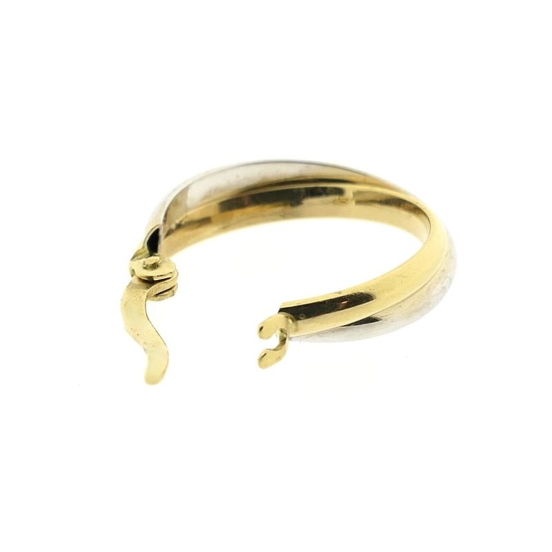 Image 7 of Two-tone gold earrings | Ø 16.9 mm