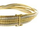 Image 5 of Tricolor gold omega link bracelet