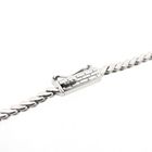 Image 5 of Bicolor Gold Necklace with Fixed Pendant and Diamonds; 0.45 ct.