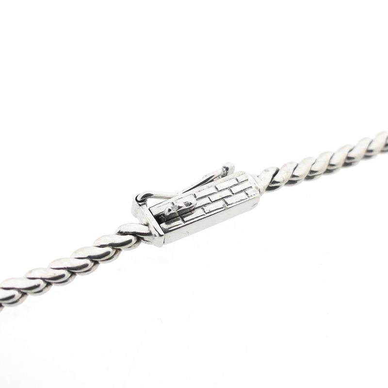 Image 5 of Bicolor Gold Necklace with Fixed Pendant and Diamonds; 0.45 ct.