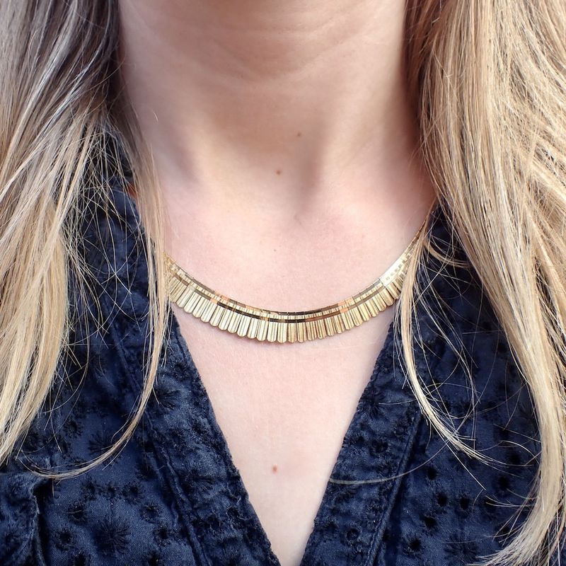 Image 3 of Golden fantasy link necklace