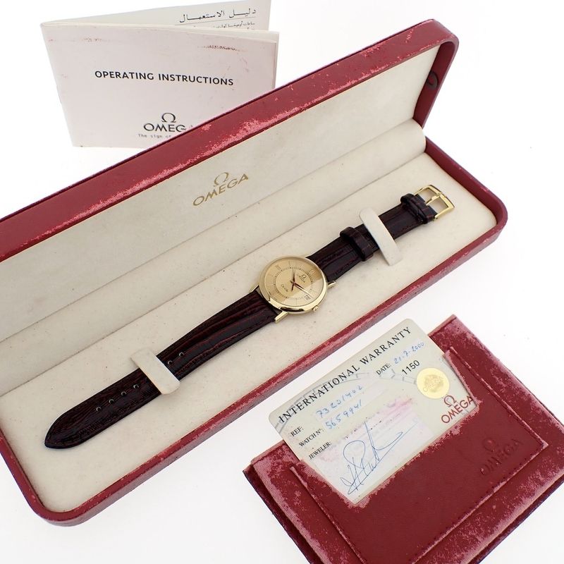 Image 2 of Omega De Ville Prestige; 18k gold men's watch