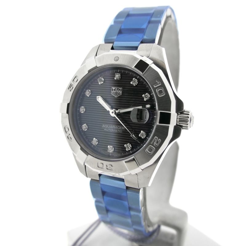 Image 2 of Tag Heuer Aquaracer Automatic WBD2312.BA0740; Automatic ladies watch with diamonds