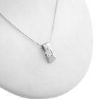 Image 4 of White gold pendant with zirconia