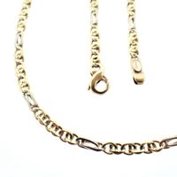 Two-tone gold fantasy link chain; Collinea