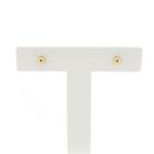 Image 1 of Rose gold stud earrings | Round button