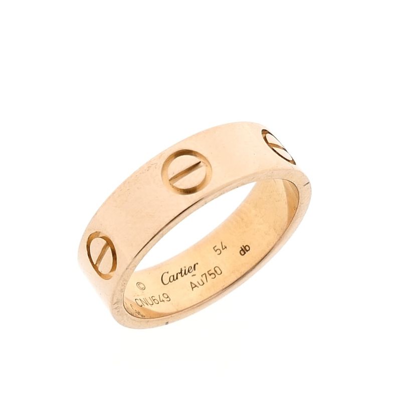 Image 1 of Rose gold ring; Cartier