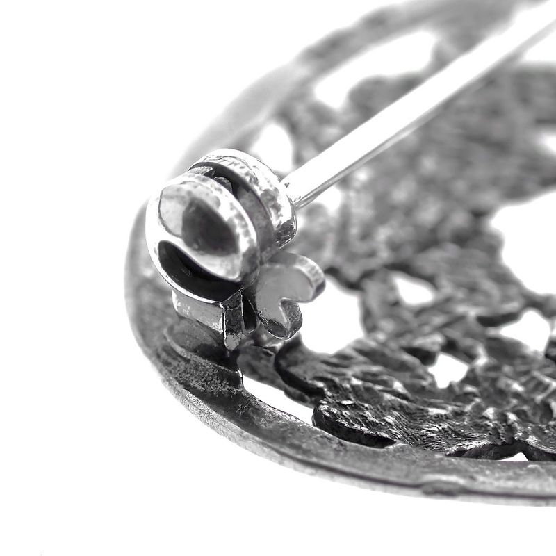 Image 8 of Silver brooch | Floral design