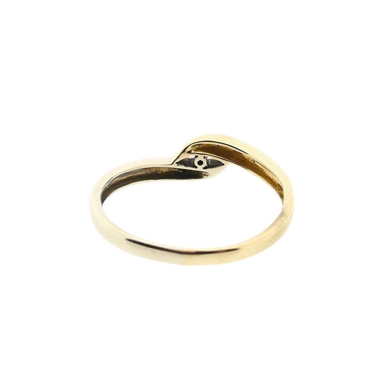 Image 7 of Jeunesse bicolor gold ring with diamond; 0.02 ct