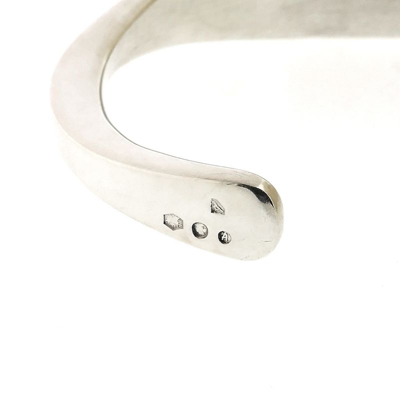 Image 4 of Silver clamp bracelet; Vintage | Ø 53 mm