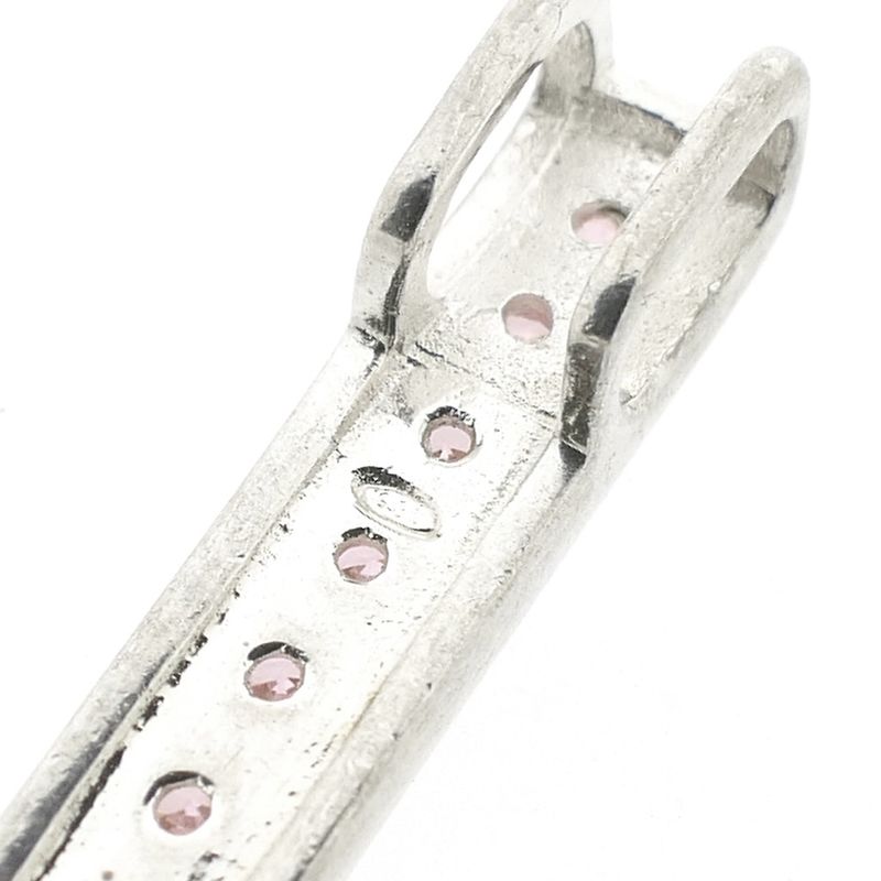 Image 5 of Silver pendant with pink zirconia