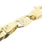 Image 5 of Oro Azzurro bicolor gold Figaro link necklace; 50 cm