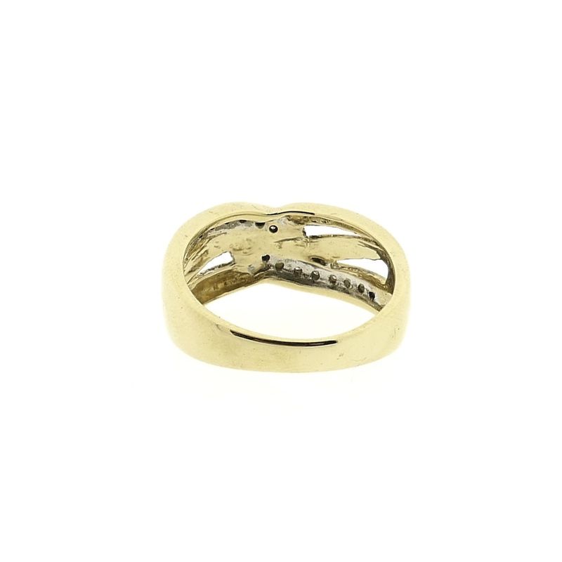 Image 4 of Gold ring with diamond 0.08 ct.