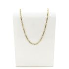 Image 1 of Gold Figaro link chain | 53 cm