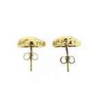 Image 5 of Gold leaf stud earrings with diamond | 0.05 ct.