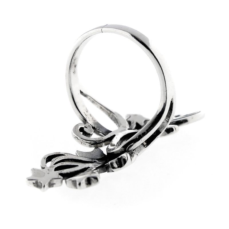 Image 5 of Silver ring with starry sky
